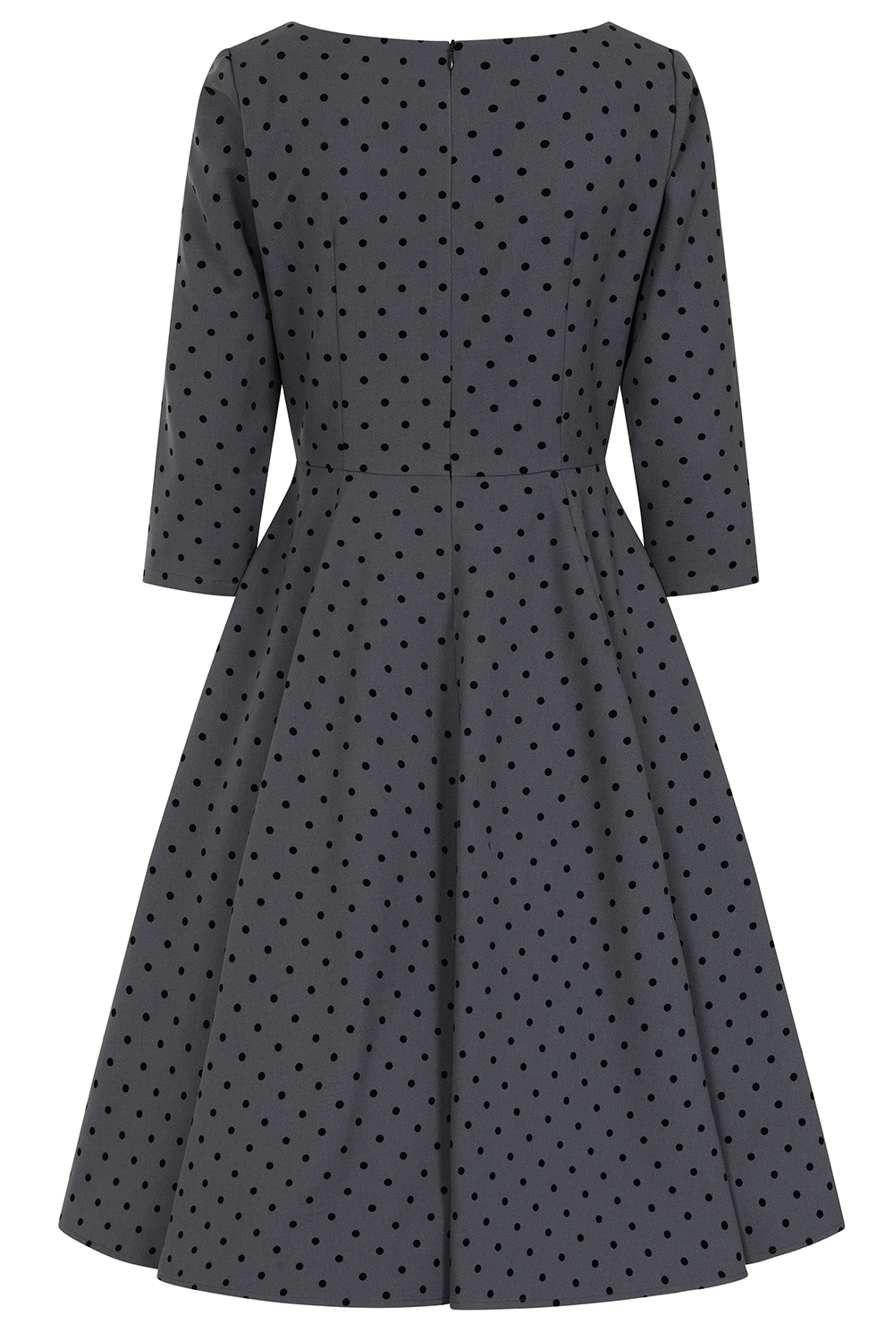 Margaret Polka Dot Swing Dress in Extended Sizing